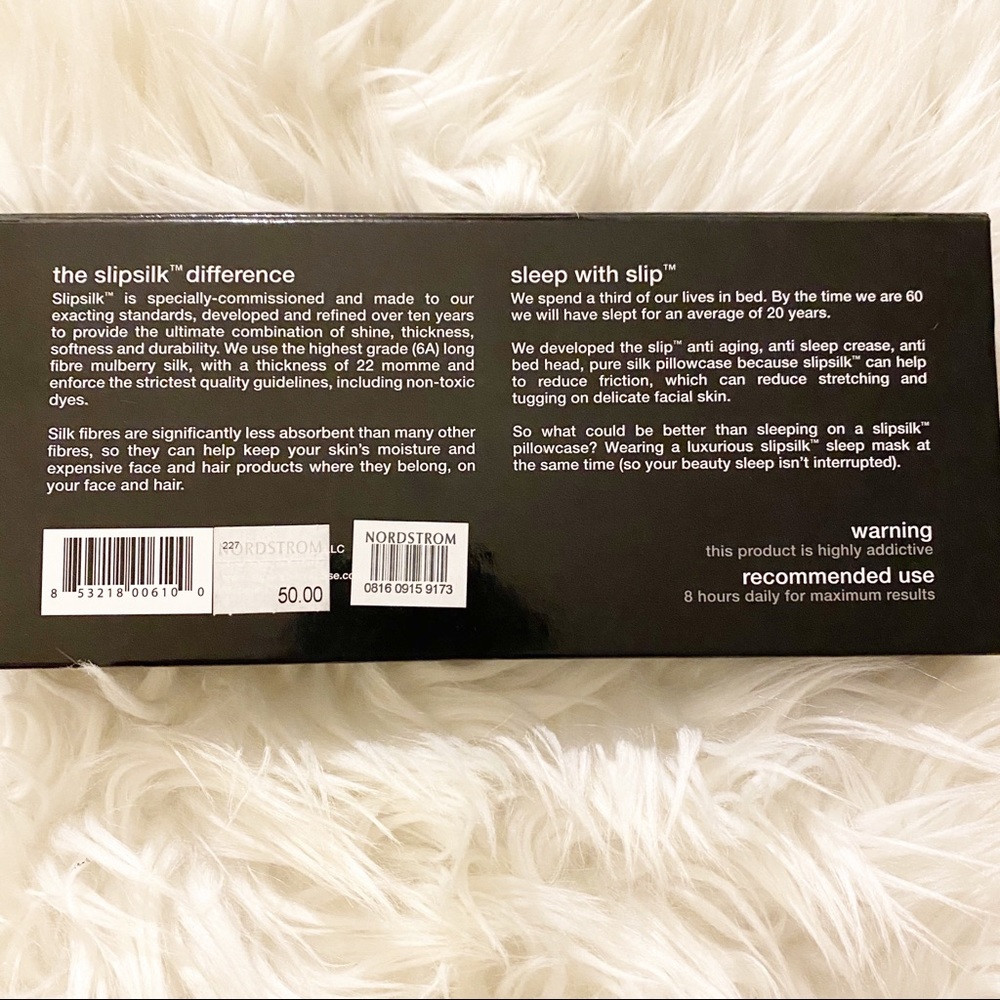 SLIP Pure Silk King Pillowcase & Eye mask NEW - Picture 6 of 16